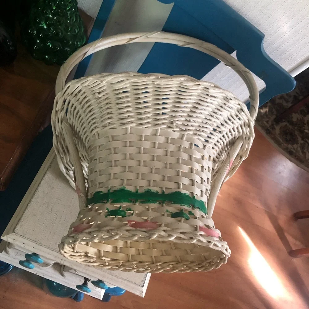 Antique Wicker Easter Basket